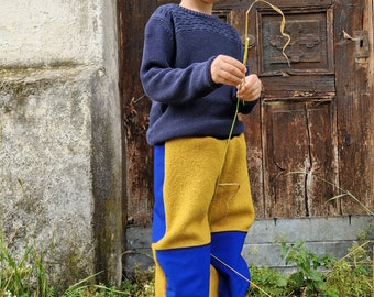 Pantalons d'extérieur, pantalons de promenade, pantalons en laine à partir de la taille 74