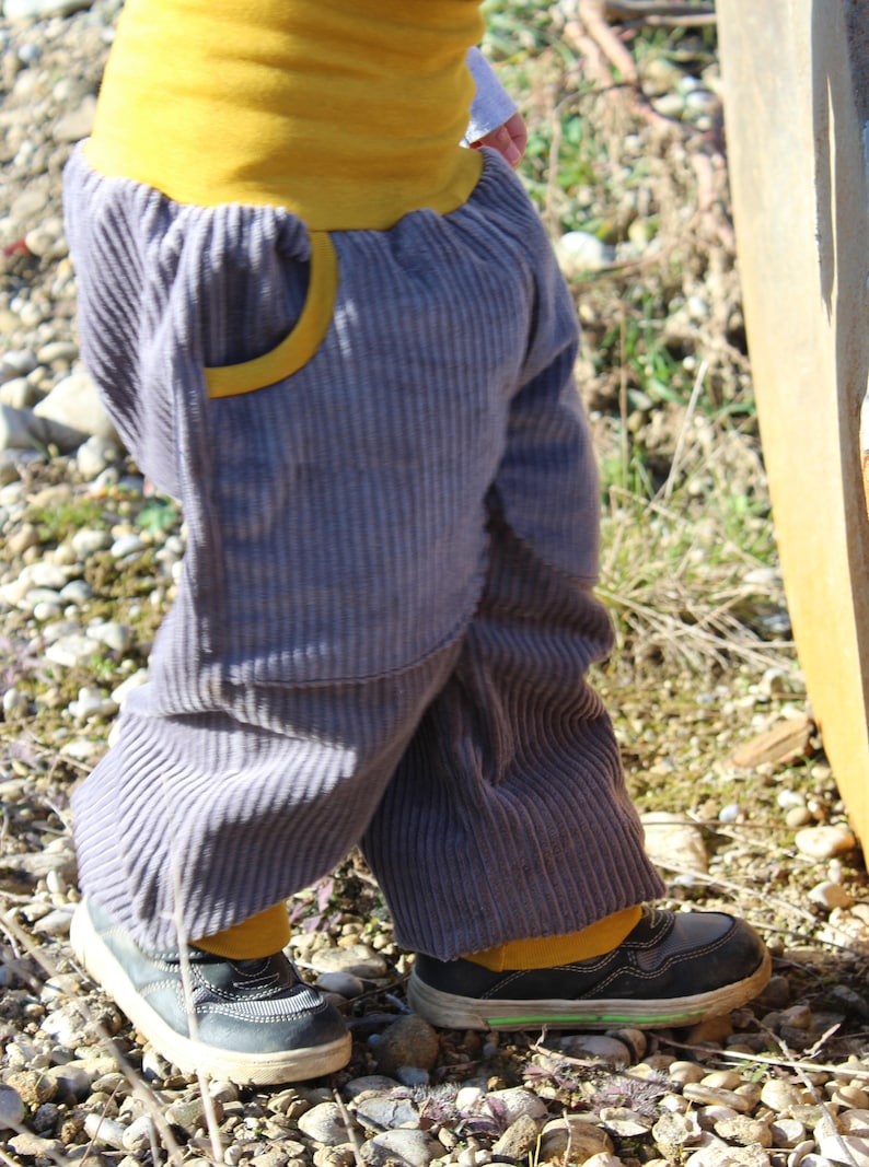 Corduroy trousers, wide corduroy trousers, bloomers image 8