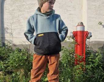 Walk hoodie, outdoor sweater, ghost green, wool walk hoodie