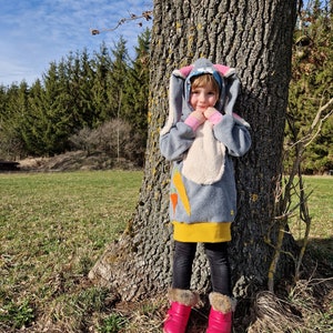 Bunny, costume, fleece sweater, Easter, Easter bunny, children's costume image 3