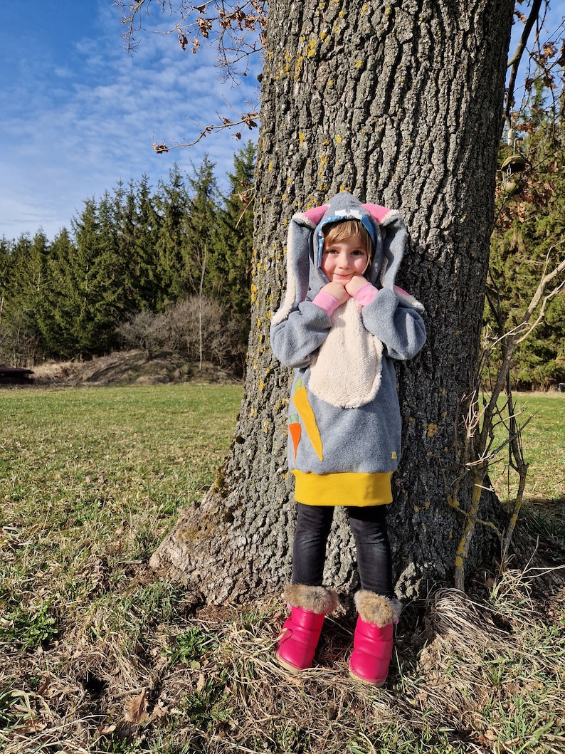 Bunny, costume, fleece sweater, Easter, Easter bunny, children's costume image 3