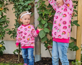 Children's sweater, longshirt, long sleeve shirt, top, organic