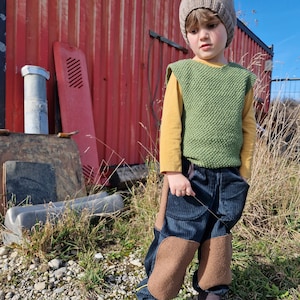 Manchesterbyxor, med kokt ull, Waldorf, lekplatsbyxor, breda manchesterbyxor, harembyxor