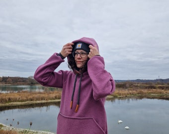 Walkhoodie, mom's hoodie, hoodie, outdoor hoodie, wild berry