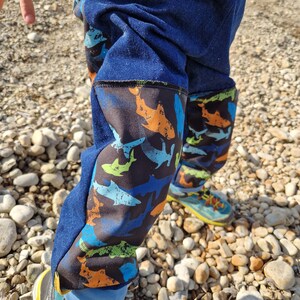 Jeans pants, with soft shell, shark, playground pants, bloomers image 2