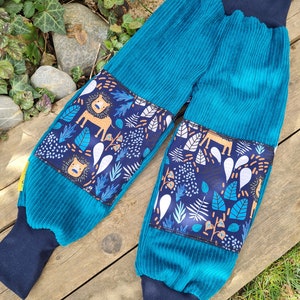 Corduroy trousers, with softshell, lion, playground trousers, wide corduroy, bloomers image 10