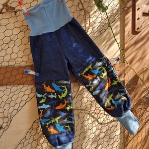 Jeans pants, with soft shell, shark, playground pants, bloomers image 10