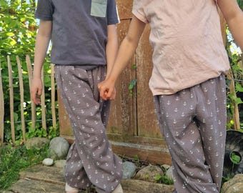 Muslin trousers, summer trousers, bloomers