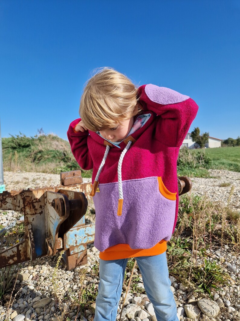 Walk hoodie, outdoor sweater, wool walk hoodie image 6