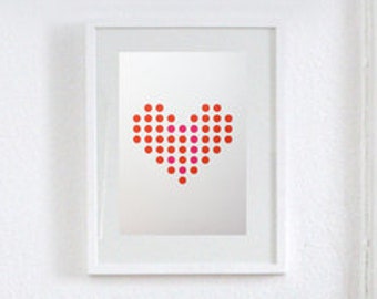 Philuko print "Heart with Message"