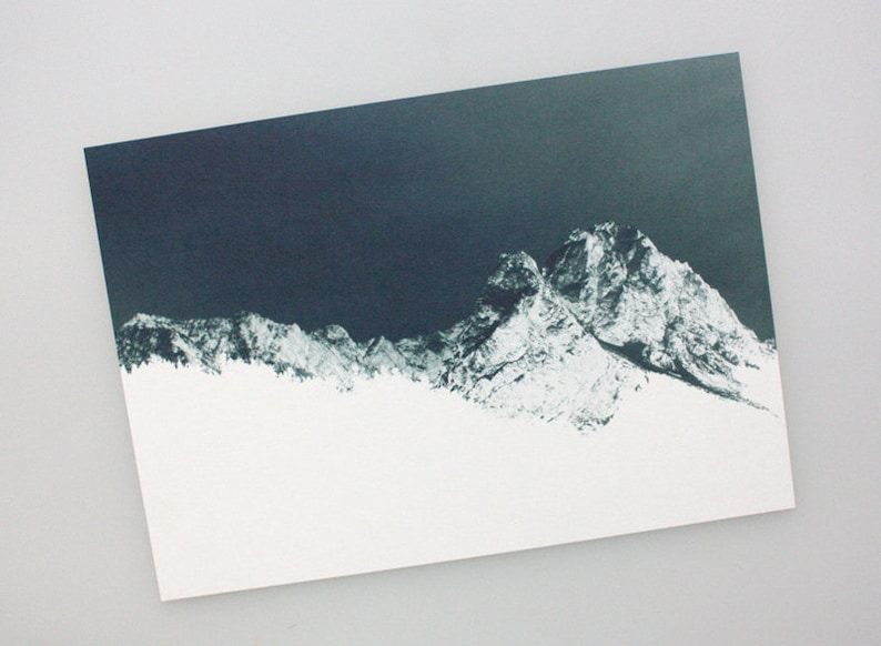 philuko Print Gipfel Weiß Alpen afbeelding 1