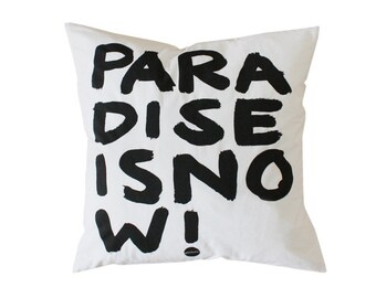 philuko cushion cover "Paradise is now" 40 x 40 cm