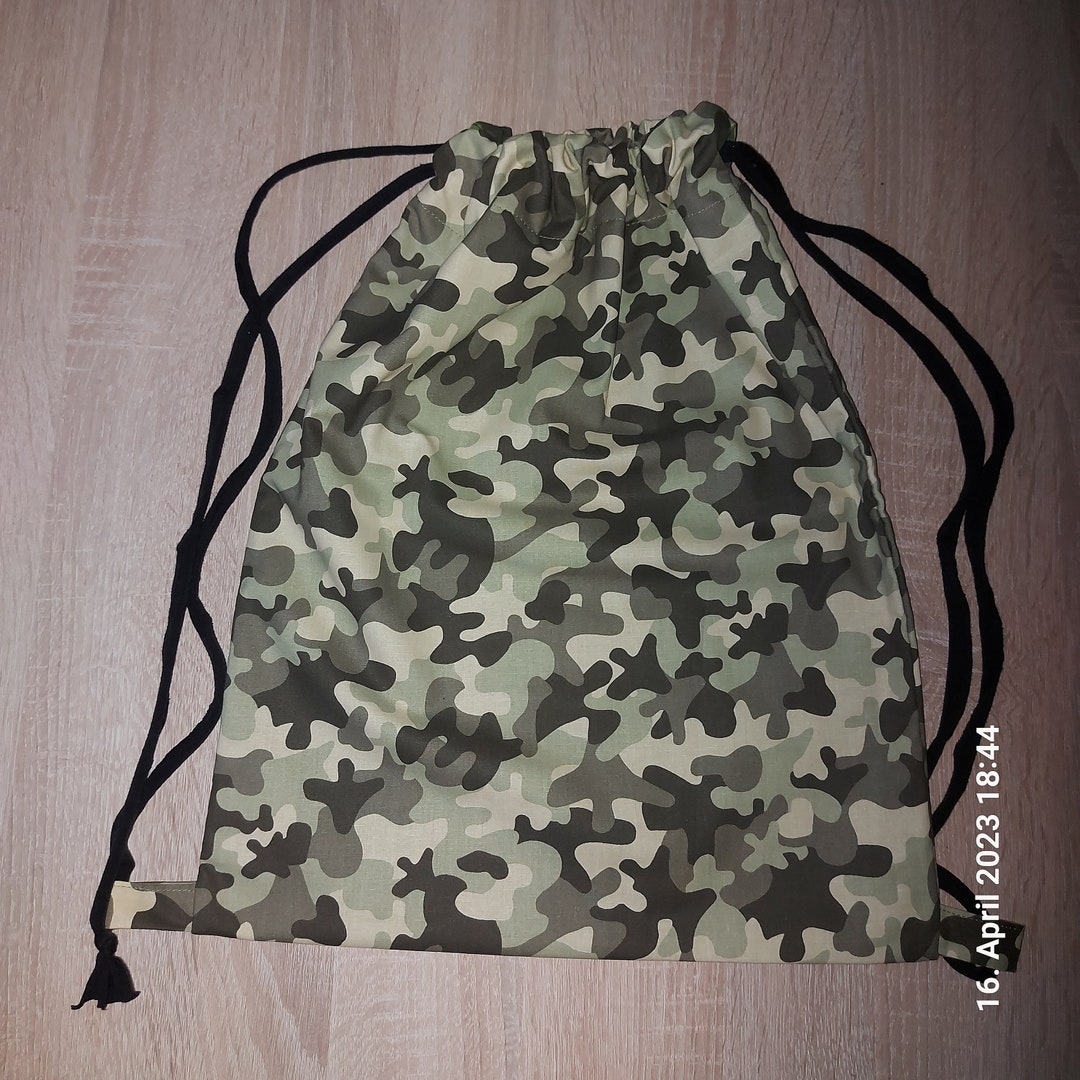 Camo Camouflage Gym Bag Sports Bag Cotton Bag Kids Bag - Etsy