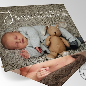 à partir de 25 ans faire-part de naissance, carte de remerciement bébé, carte photo, carte photo bébé, faire-part de naissance, carte de naissance, carte bébé, GARÇON II