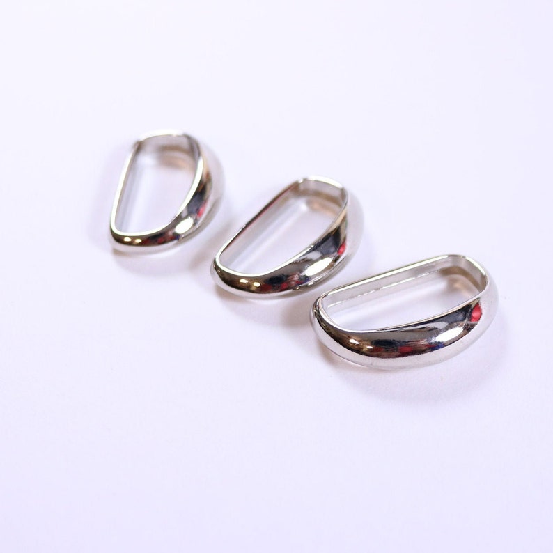 10 x 3/4 strap keepers for leather buckles zinc alloy Etsy