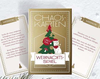 Chaoskarten Weihnachtsspiel, 51 Aufgaben für eine lustige Weihnachtsfeier (deutsch)
