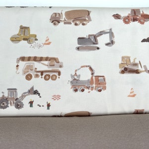 Construction Jersey, Rib Jersey taupe Family Fabrics fabric package children boys