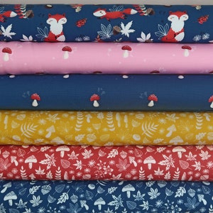 Jersey My little Foxy by Christiane Zielinski und Swafing Füchse  Fuchs Pilze Blätter Herbst Winter