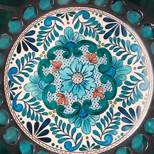 Table en mosaïque, pièce unique faite à la main pour le jardin image 4