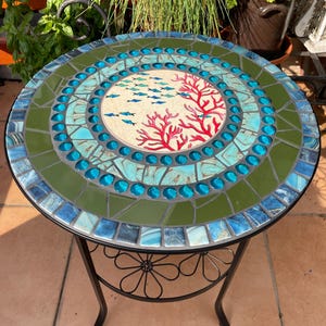Mosaiktisch rund 60 cm