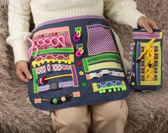 Fidget Blanket for Dementia: Alzheimer's Sensory Activity Apron
