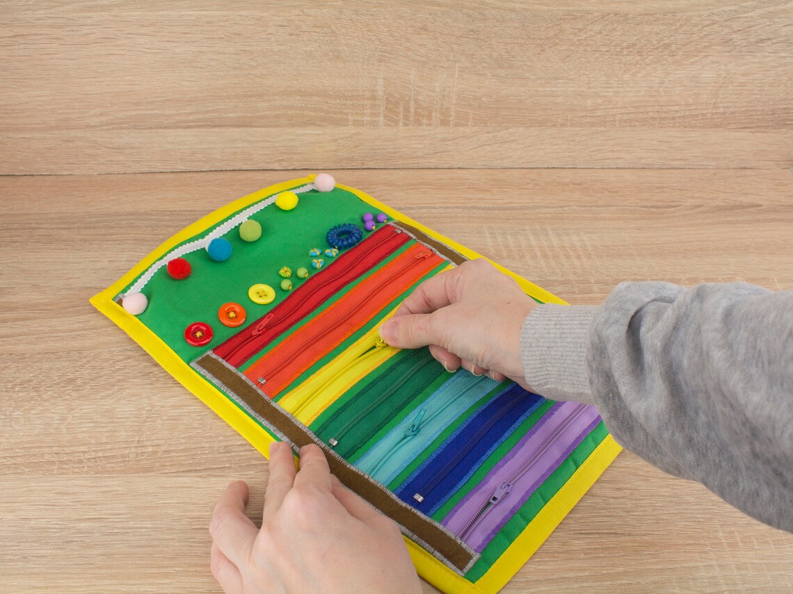 Personal Rainbow Blanket Baby Rainbow Fidget Toy Zipper Etsy