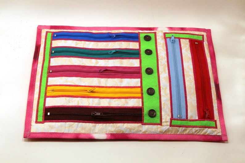 Zipper Fidget Blanket Sensory Button Toy Etsy