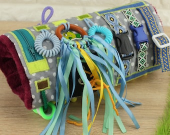 Alzheimer's Fidget Mat: Dementia Lap Quilt, Special Needs Twiddle Muff