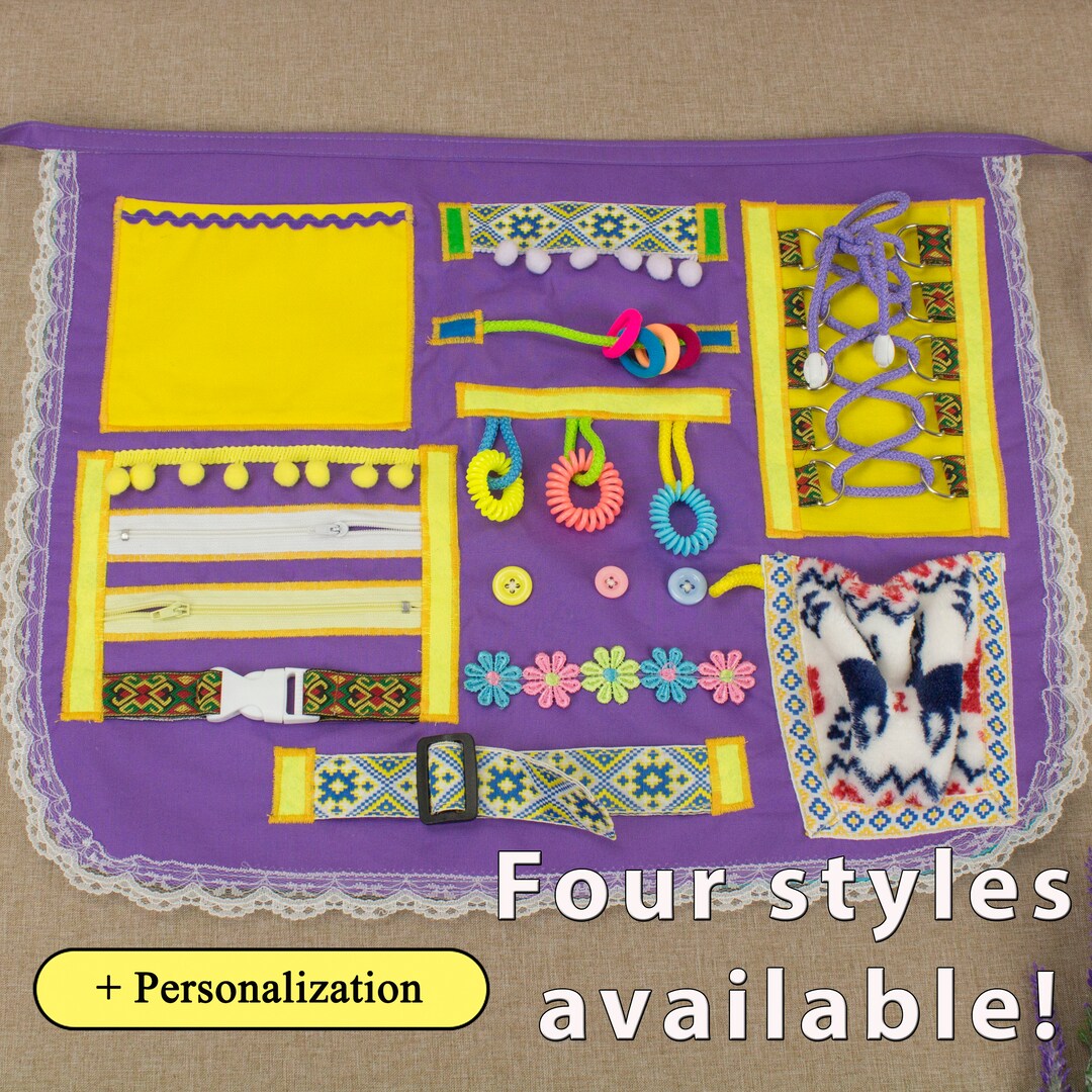 Alzheimer Fidget Apron, Fidget Dementia Activity Blanket, Parkinson