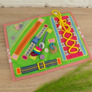 Busy Fidget Blanket: Sensory Dementia Activities, Alzheimer&#39;s Gift