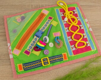 Busy Fidget Blanket: Sensory Dementia Activities, Alzheimer's Gift