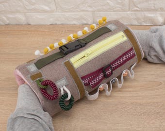 Sensory Fidget Muff: Dementia Twiddle Blanket, Alzheimer&#39;s Gift