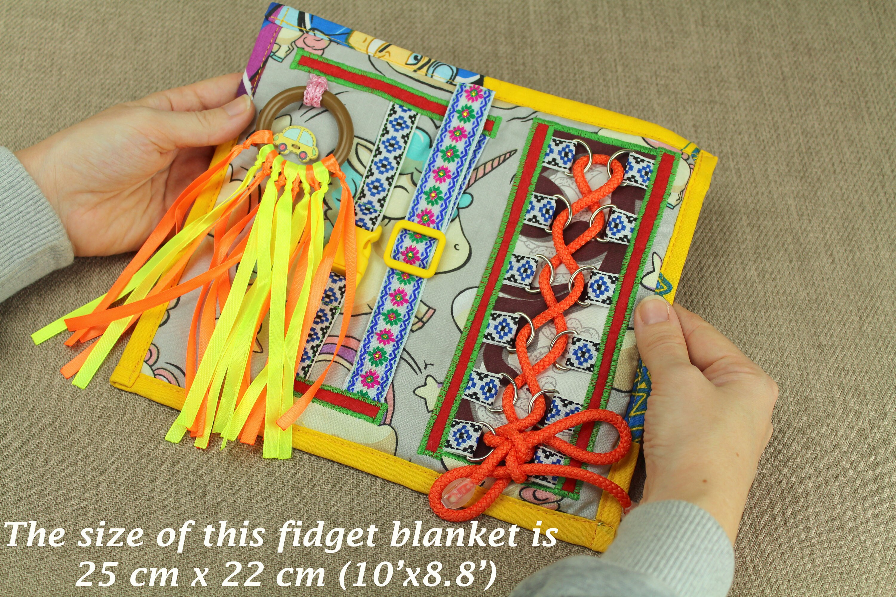 Busy Blanket Dementia Fidget Blanket for Women Dementia Etsy