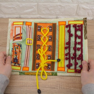 Sensory Fidget Blanket: Tactile Alzheimer&#39;s Activity Quilt