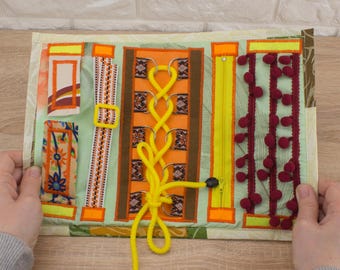 Sensory Fidget Blanket: Tactile Alzheimer's Activity Quilt
