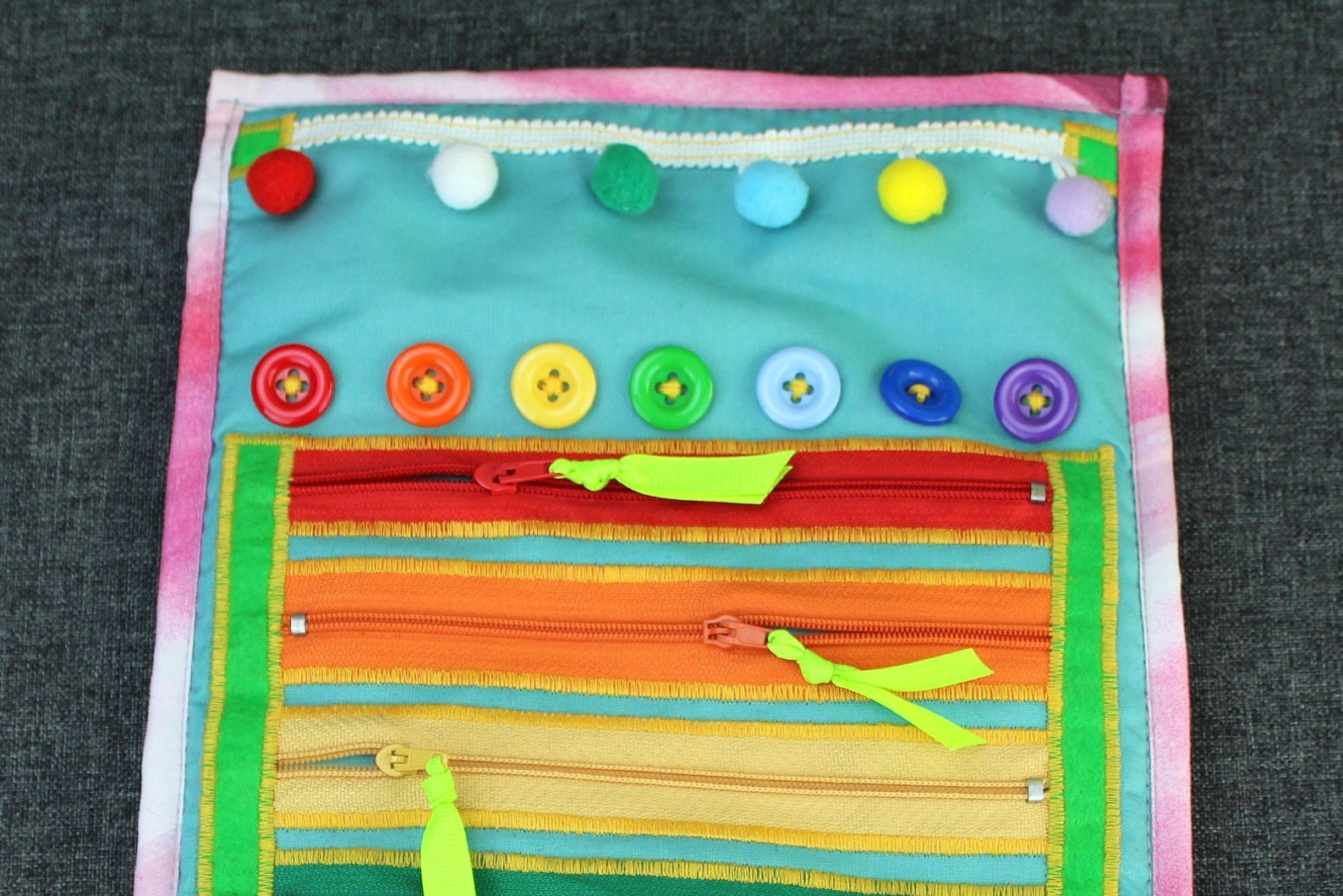 Personal Rainbow Blanket Baby Rainbow Fidget Toy Zipper Etsy