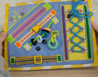 Sensory Fidget Blanket: Dementia Activity Quilt, Alzheimer's Gift