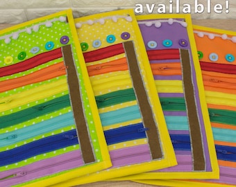 Personal Rainbow blanket baby, Rainbow fidget toy, Zipper blanket, Baby zipper toy, Fidget blanket, Toddler zipper toy, Zipper sensory mat