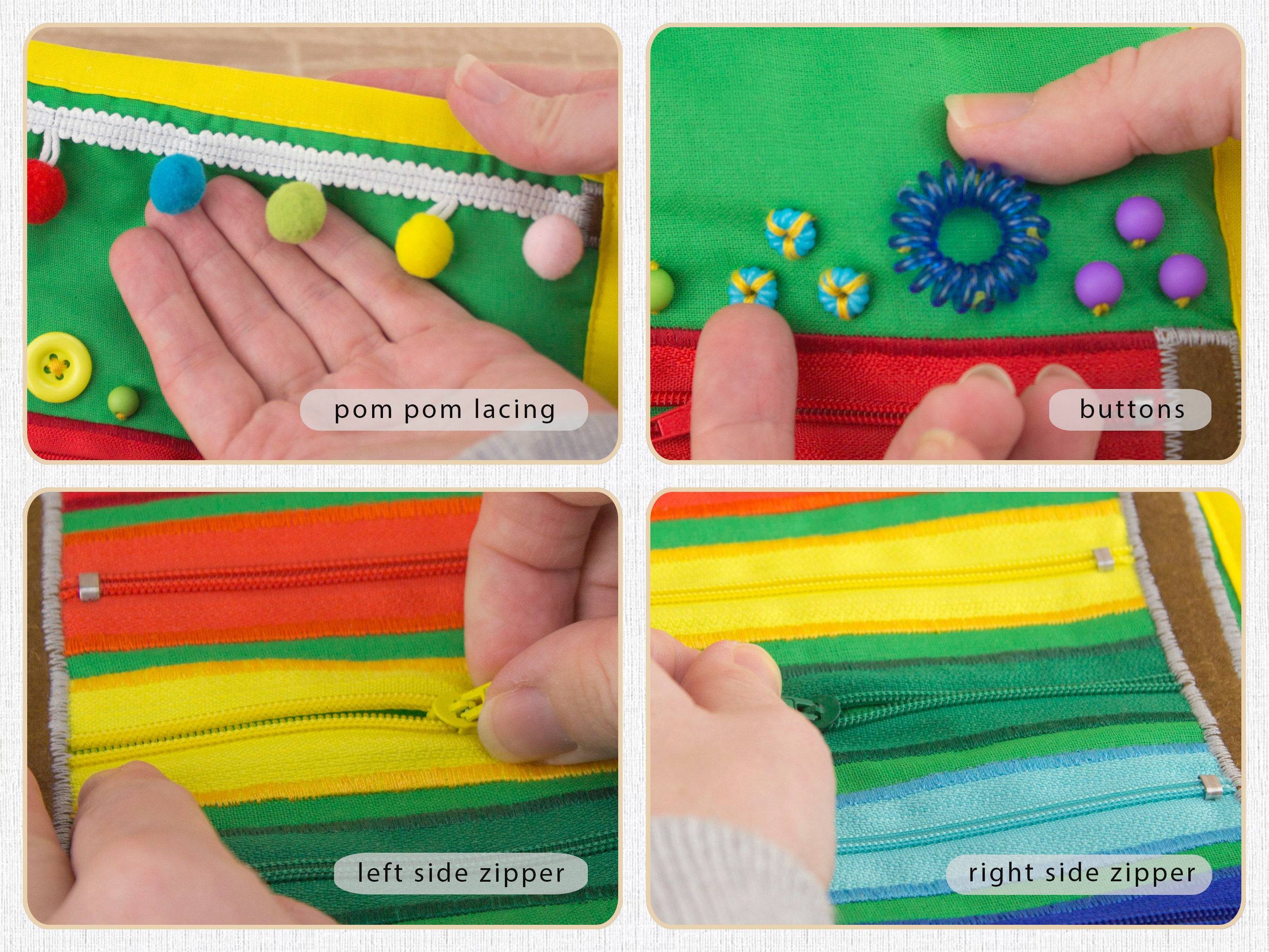 Personal Rainbow Blanket Baby Rainbow Fidget Toy Zipper Etsy