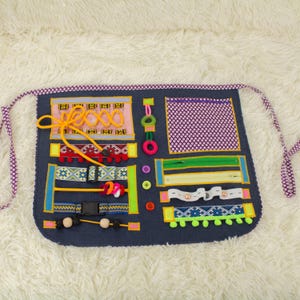Dementia sensory apron, Fidget blanket adult, Alzheimers gift, Nursing home gifts, Elderly activities