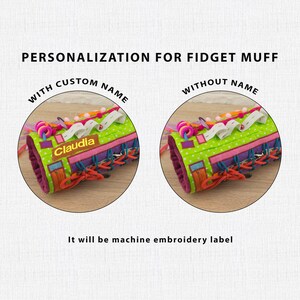 Sensory muff for Alzheimer ADHD twiddle muff Fidget muff Dementia image 2