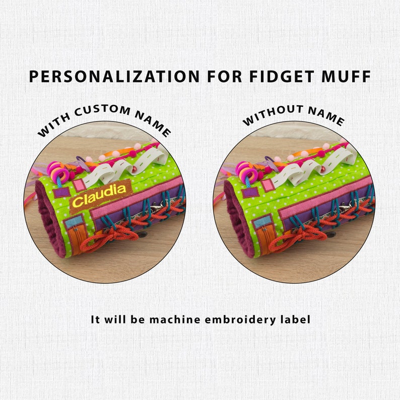 Manguito sensorial para Alzheimer TDAH twiddle muff Fidget muff Dementia imagen 2