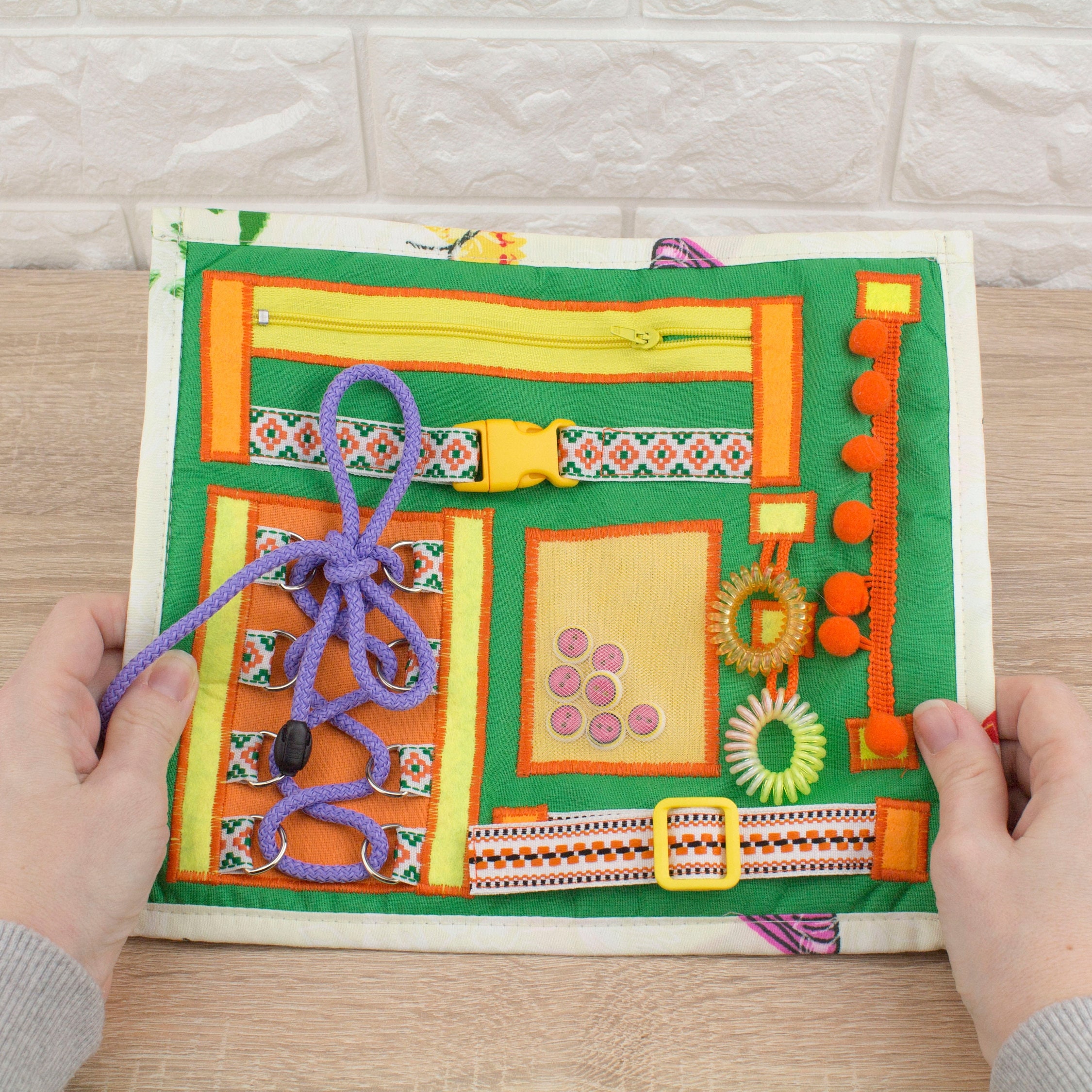 Busy Fidget Mat for Toddlers Sensory Blanket Baby Montessori Toys 2 Year Old Special Needs Gifts Etsy