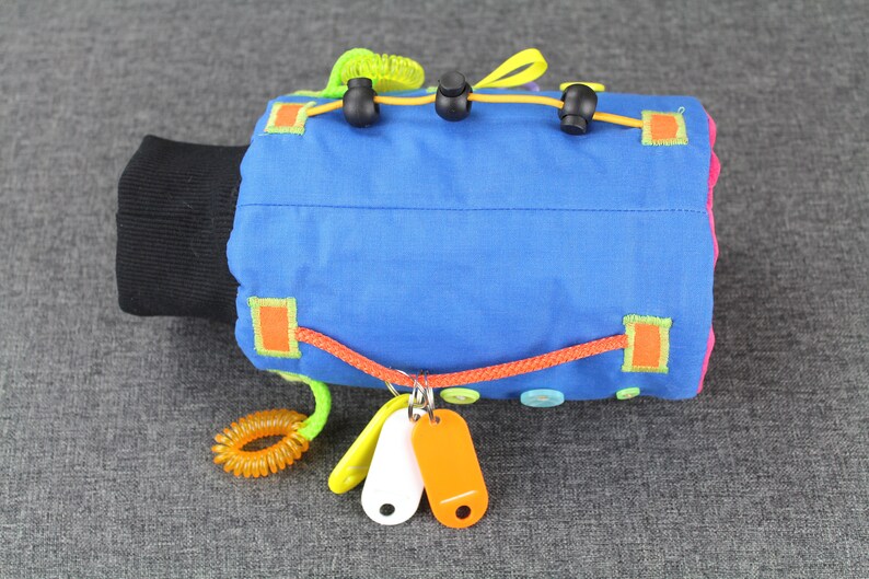 Dementia Fidget Sleeve Alzheimers Fiddle Cuff Sensory Etsy