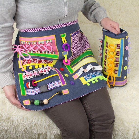 Fidget Blanket for Dementia: Alzheimer's Sensory Activity Apron