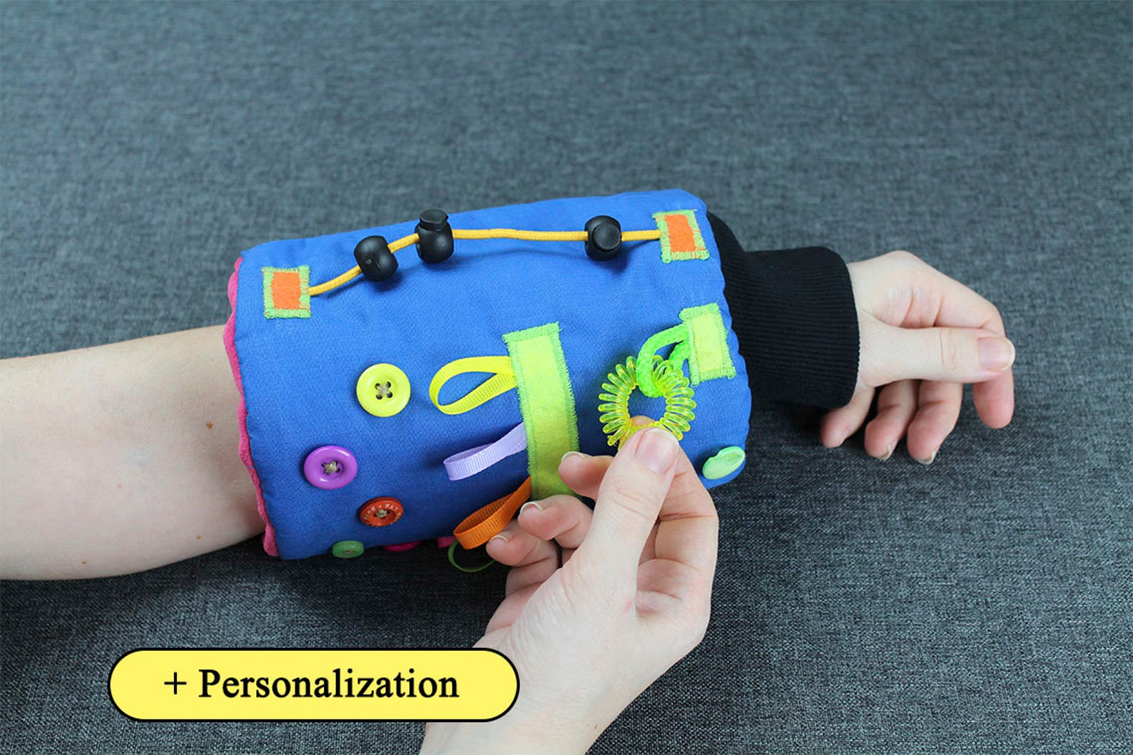 Dementia Fidget Sleeve Alzheimers Fiddle Cuff Sensory Etsy