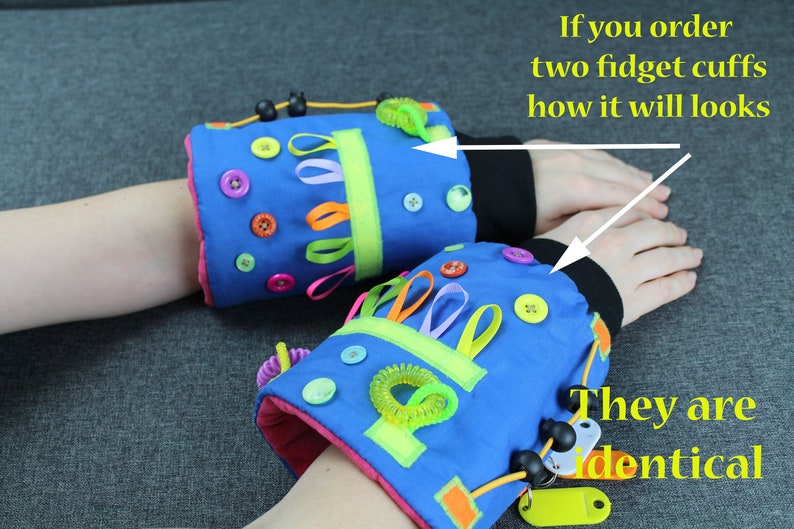 Dementia Fidget Sleeve Alzheimers Fiddle Cuff Sensory Etsy