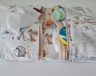 Diaper bag, diaper bag XL forest animals, customizable