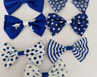 Fabric bow with pin for clown hat (solid color)