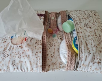 Diaper bag, diaper bag XL dried flowers, willow branches, dry grass